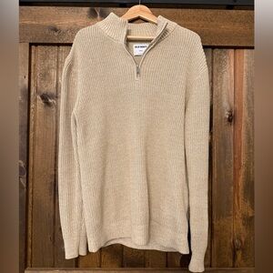 Old Navy Men’s Medium Weight Knit 1/4 Zip Sweater